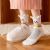 SocksNew Coral Fleece Socks Mid-Calf Cute Cartoon Cat Warm Fleece Socks Towel Floor Sleeping Socks Ladies Wholesale