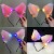 New Feather Tiger Luminous Mask Super Fairy Garland Big Bell Fox Ear Stall Luminous Toy