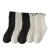 SocksCollege Style Black and White Children's Socks 2022 New Double Needle Strip Solid Color Boys Girls Students JK Socks Wholesale
