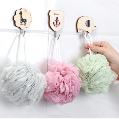 Colorful Plain Adult Bath Ball Loofah Hanging Large Foaming Net Super Soft Back Rubbing Shower Net Ball