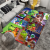 Cartoon Flannel Carpet Merry Christmas Doormat Kitchen Living Room Entrance Carpet Dining Room Bedroom Marriage Coffee Table