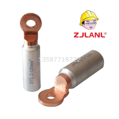 DTL-2 Terminal round Head Dtl2 Outlet Type Copper Aluminum Terminals Grade a Cable Copper Aluminum Transition Wiring Nose