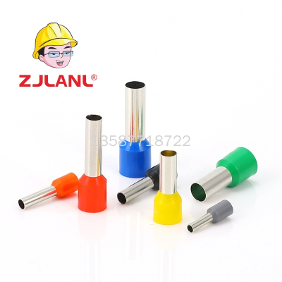 Tubular Terminal European Tubular Coppper Cable Lug E2508 1508 7508 0508 Pin Wiring Pre-Insulation End Socket