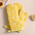 Kitchen Microwave Oven Insulated Gloves Thickened Plaid Anti-Scalding Heat-Resistant Gloves Heatproof Baking Cotton Linen Oven Gloves