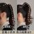 5cm Large Grip High Ponytail Fixed Gadget Hair Claw Hair Clip Headwear Women's Back Frosted Black Shark Clip