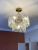 French Entry Lux Crystal Restaurant Copper Glass Retro Lamp in the Living Room Simple American Lamps Bedroom Light Shell Chandelier