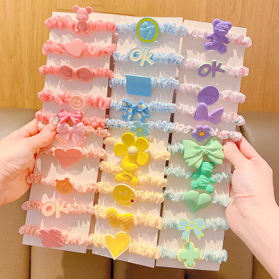 Korean Style All-Match and Cute Large Intestine Ring Headband Hair Elastic Band Student Children's Hair Band Fashion Does Not Hurt Hair Accessories