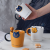 Creative Cute Cartoon Relief Bear Head Ceramic Mug Fashion Cute Office Home Cartoon Water Cup