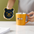 Cute Simple Porcelain Hand Painted Bear Mug Fashion Cute Office Home Cartoon Water Cup with Cover Spoon