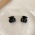 Zhou Yangqing Same Style Black Barrettes Female Summer Small Jaw Clip Mini Small Sized Bang Clip Headdress