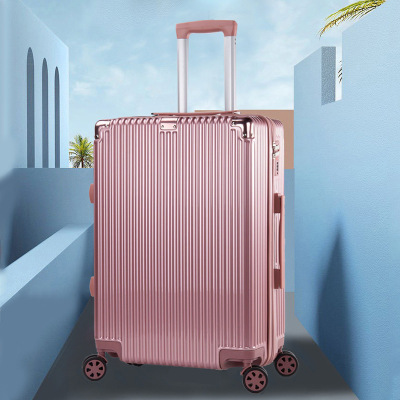 Luggage Wholesale Women's 20-Inch PVC Glossy Convenient Travel Box Trolley Case Password Suitcase Men's Mute Universal Wheel