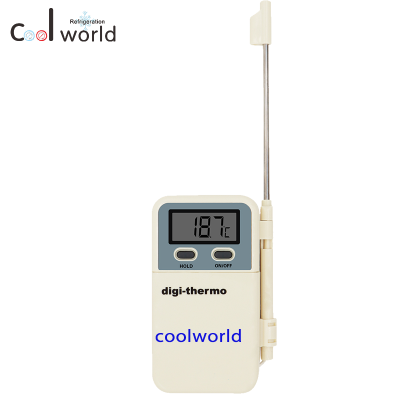 Digital Thermometer WT-2 Stainless Steel 304 Probe Food Grade Thermometer with Over Temperature Alarm