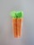 Korean Style 5 PCs Carrot Sealing Clip Grocery Bag Sealing Clip Plastic Cartoon Snack Bag Sealing Clip with Magnet