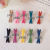 Girl Heart Frosted Color Macaron Cross Bang Clip Word Clip Student Hair Clip Side Clip Duckbilled Hair Accessories