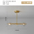 All-Copper Restaurant Chandelier Modern Minimalist Bar Counter Dining Table Lamps Nordic Design Light Luxury Pure Copper Magic Bean Chandelier