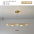 All-Copper Restaurant Chandelier Modern Minimalist Bar Counter Dining Table Lamps Nordic Design Light Luxury Pure Copper Magic Bean Chandelier