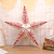 2023 New Handmade 45cm Gold Powder Five-Pointed Star Pendant Shopping Window Christmas Decoration Five-Pointed Star Pendant
