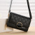 New 2022 Online Influencer Fashion Diamond Small Bag Korean Wide Shoulder Strap Satchel Ins Super Hot Shoulder Bag