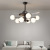 Nordic Simple Model Bean Ceiling Fan Lights Invisible Fan-Style Ceiling Lamp Home Living Room Lighting Dining Room Warm Creative Ceiling Fan