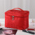 New Net Red Cosmetic Bag Korean Style Large Capacity Girl Heart Portable Travel Toiletry Bag Factory Wholesale