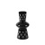 Simple Modern High-End Geometric Frosted Black and White Glass Vase Model Room Home Soft Outfit Crafts Flower Container