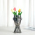 Creative Face Vase Electroplated Gray Living Room Flower Decoration Nordic Simple Hydroponic Vase in Stock Wholesale