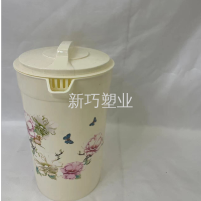 Plastic Household Cold Water Bottle Plastic Juice Jug Large Capacity Thickened Plastic Hot and Cold Water Bottle