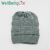 Winter Knitting Hat Women Bandeau Cap with Hair Extensions Outdoor Keep Warm Woolen Cap