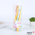 Transparent Plastic Canned 8 Pieces a Can of Colorful Children Soft-Bristle Toothbrush from Teeth Healthy Smile Often Bloom