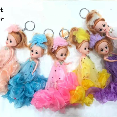 18cm XINGX Wedding Dress Jenny Keychain Doll Joint Barbie Pendant Girl Toy Export Hot Sale