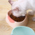 Strawberry Pattern Plastic Pet Bowl Anti-overturning Cat Foo