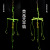 Flower White Aristichthysnobilis Fishing Set Four-Fork Balance Hook Hanger Hook Pole Rod Aristichthysnobilis Fluorescent Yi Shi Ni Barbed Fish Hook in Bulk