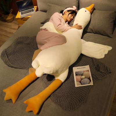 Big White Geese Sleeping Pillow Plush Toy Big Goose Pillow Bed Doll Duck Doll Mid-Autumn Festival Cute Couple Gift