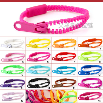 No. 5 Monochrome Zipper Amazon AliExpress Hot Sale Children's Bracelet Commemorative Gift Stall Supply Wholesale Bracelet