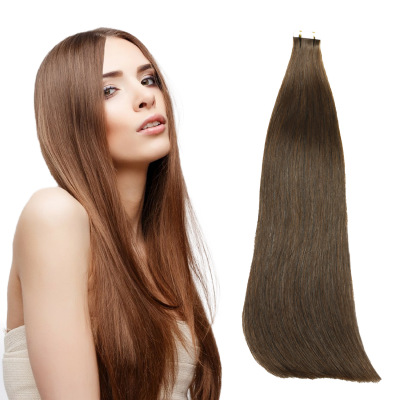Wig Set European and American Style Wig Hair Extension Tape Hair Extension Film Hair #8 Real Human Hair Brush Glue Hair