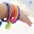 New Bracelet Korean Fashion Candy Color No. 5 Resin Zipper Bangle Bracelet Ornament Factory in Stock Wholesale