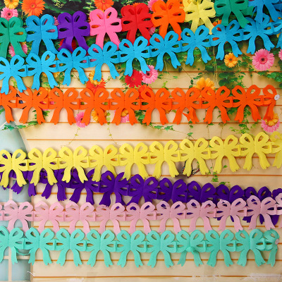 Factory Direct Supply Colorful Paper Flower Wedding Supplies Decoration Garland Birthday Party Festival Decoration Supplies Wholesale
