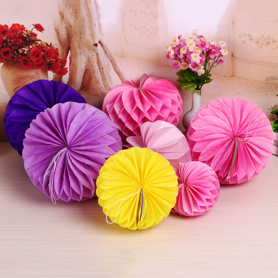 Factory Direct Supply Paper Honeycomb Love Honeycomb Supplies Paper Honeycomb Bell Paper Flower Ball Paper Honeycomb Ball Wholesale