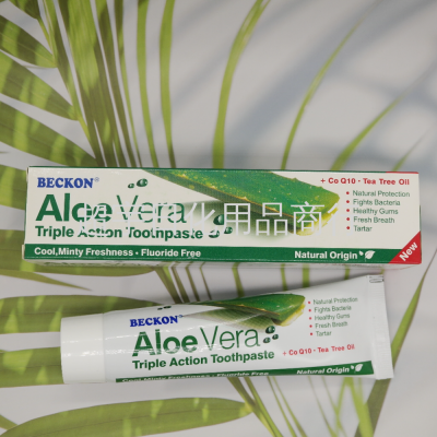 All English Aloe Cool Toothpaste Clearing Heat Gum Protecting Teeth Healthy Cool Taste Only for Foreign Trade