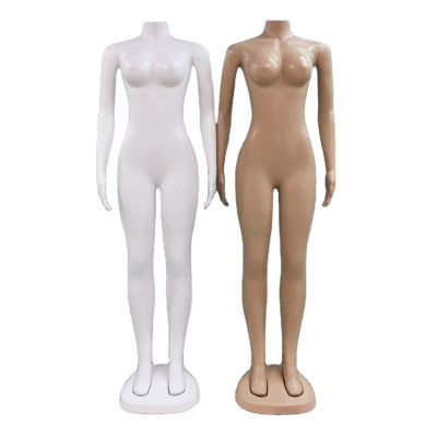 Factory Direct Sales Big Chest Hip-Lifting European and American Female Model Headless New Plastic Drop-Resistant Full Body Mannequin Clothing Props