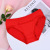 Exclusive for Cross-Border Anti-Theft Bag Solid Color Mid-Waist Simple Briefs Breathable Korean Style Female Three Knicker