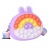 Cross-Border New Arrival Deratization Pioneer Silicone Rainbow Rabbit Coin Purse Puzzle Pressure Relief Double-Sided Bubble Crossbody Storage Bag