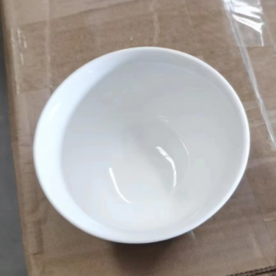 A Large Number of Genuine Stock Ceramic Household Bowl 4-Inch Ceramic White Bowl Spot Low Price Processing