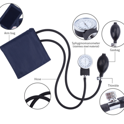 Old-Fashioned Manual Meter with Stethoscope without Liquid Measurement