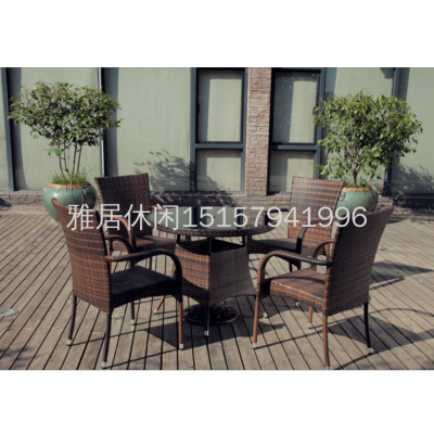 Outdoor Courtyard Table And Chair Combination Leisure Outdoor Outdoor Rattan Chair Outdoor Waterproof And Sun Protection