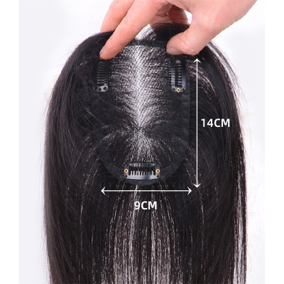 Wig Set Swiss Net Full Real Hair Hand-Woven Top Hair Supplementing Piece Lightweight Breathable Wig Women's Long Hair Hair Piece