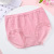 Solid Color Women's Seamless Underwear High Elastic Soft Comfortable Exquisite Bow Lace Pants Feet Mid-Waist Briefs