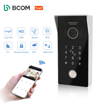 Wireless Video Doorbell Support Connecting Tuya App and Smart Life to Remotely Monitor Calls and Unlock