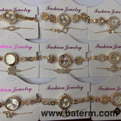 Fashion Hot Selling Creative Two-Piece Set Bracelet Watch Women's Trendy Multi-Layer Bracelet Set Bracelet + Bracelet Watch