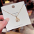 Four-Leaf Flower Titanium Steel Necklace Women's Non-Fading Anti-Allergy Opal Niche Design Clavicle Chain